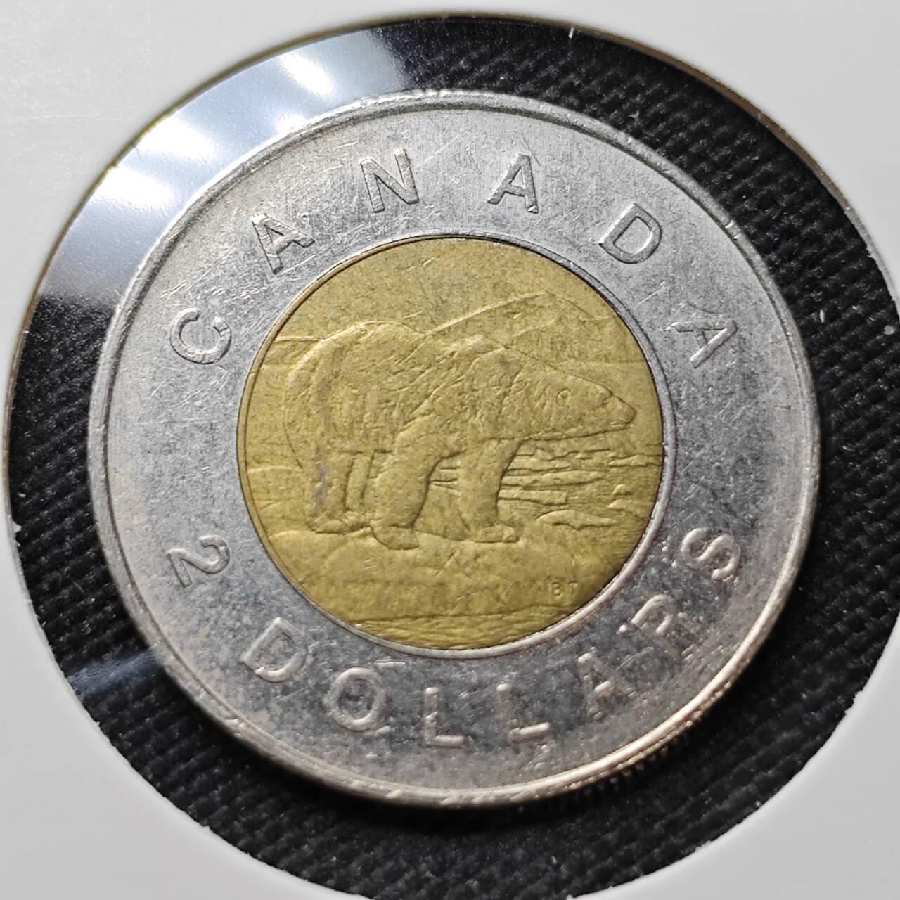 KK钱币收藏小铺   第404期 2月预留时间 周末发货  加拿大2元