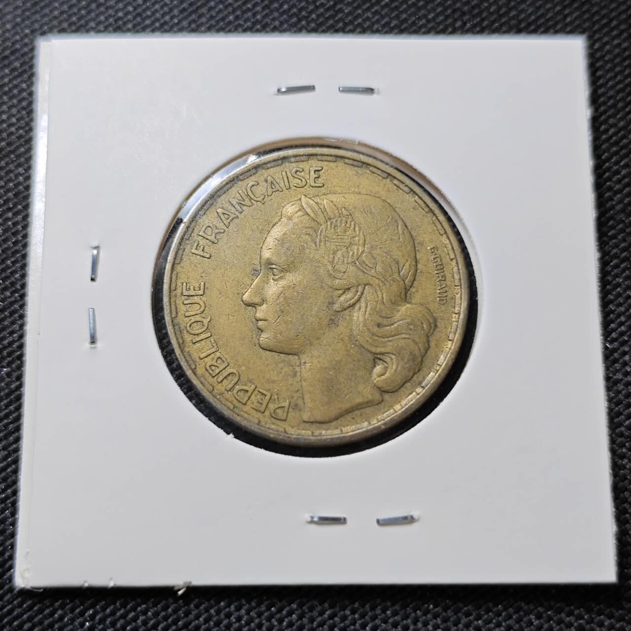 KK钱币收藏小铺   第404期 2月预留时间 周末发货  法国50法郎