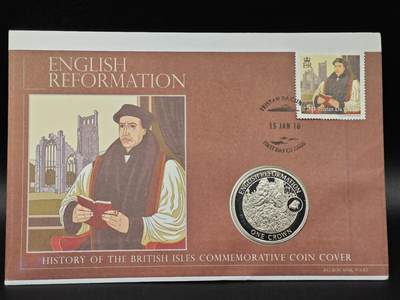  【淘币小摊】限时拍第八百七十九拍   克朗币邮币封场    每周一统一发货 - 直布罗陀2009年宗教改革克朗纪念币邮币封