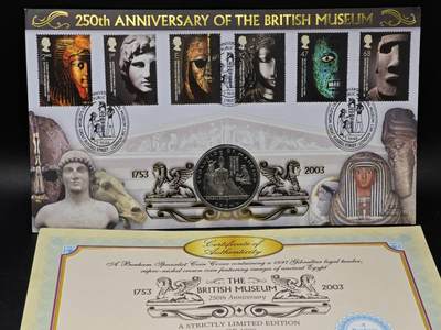  【淘币小摊】限时拍第八百七十九拍   克朗币邮币封场    每周一统一发货 - 直布罗陀1997年人类进化古埃及克朗纪念币邮币封