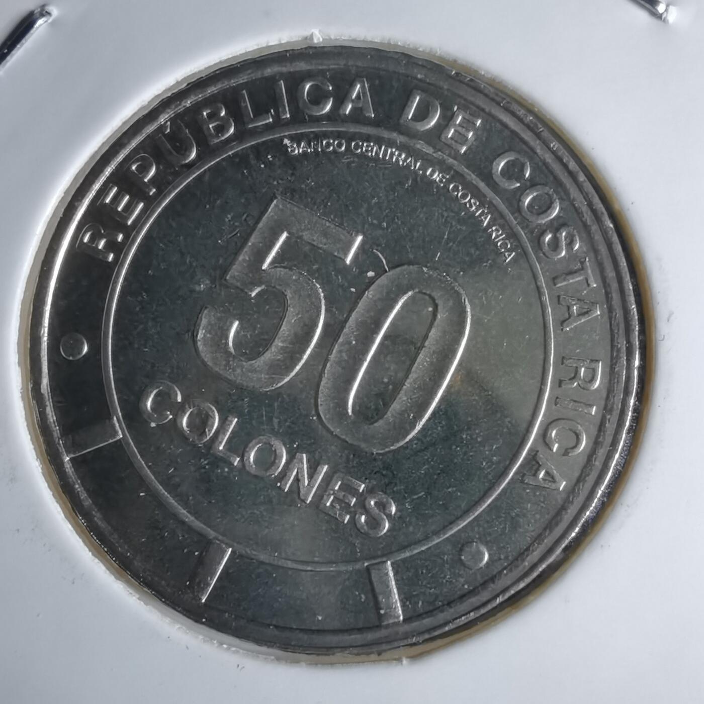 沼泽如烟--第1016场 哥斯达黎加2023年50分纪念币