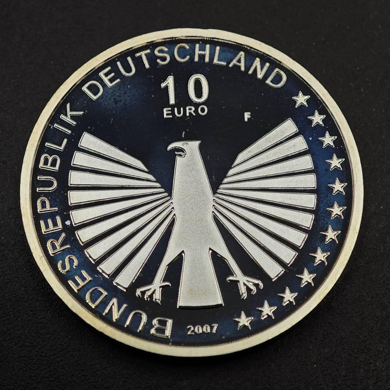 【淘币小摊】实时拍第八百七十九拍   银币套币场    每周一统一发货 德国2007年10欧元精制银币 罗马协定50周年 18克925银