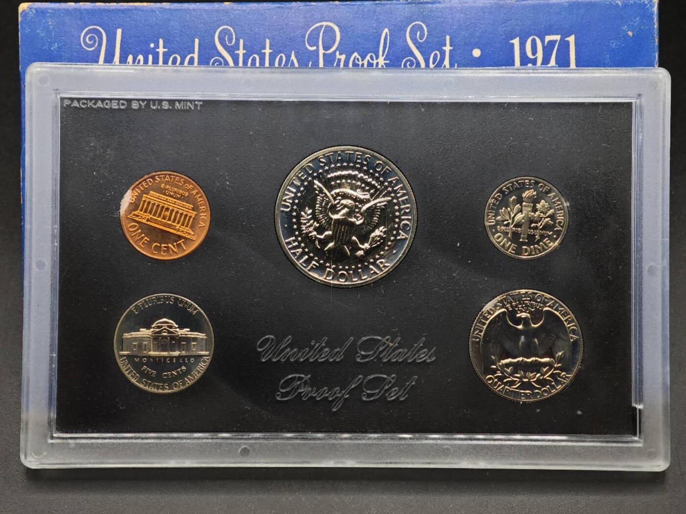 【淘币小摊】实时拍第八百七十九拍   银币套币场    每周一统一发货 美国1971年精制套币