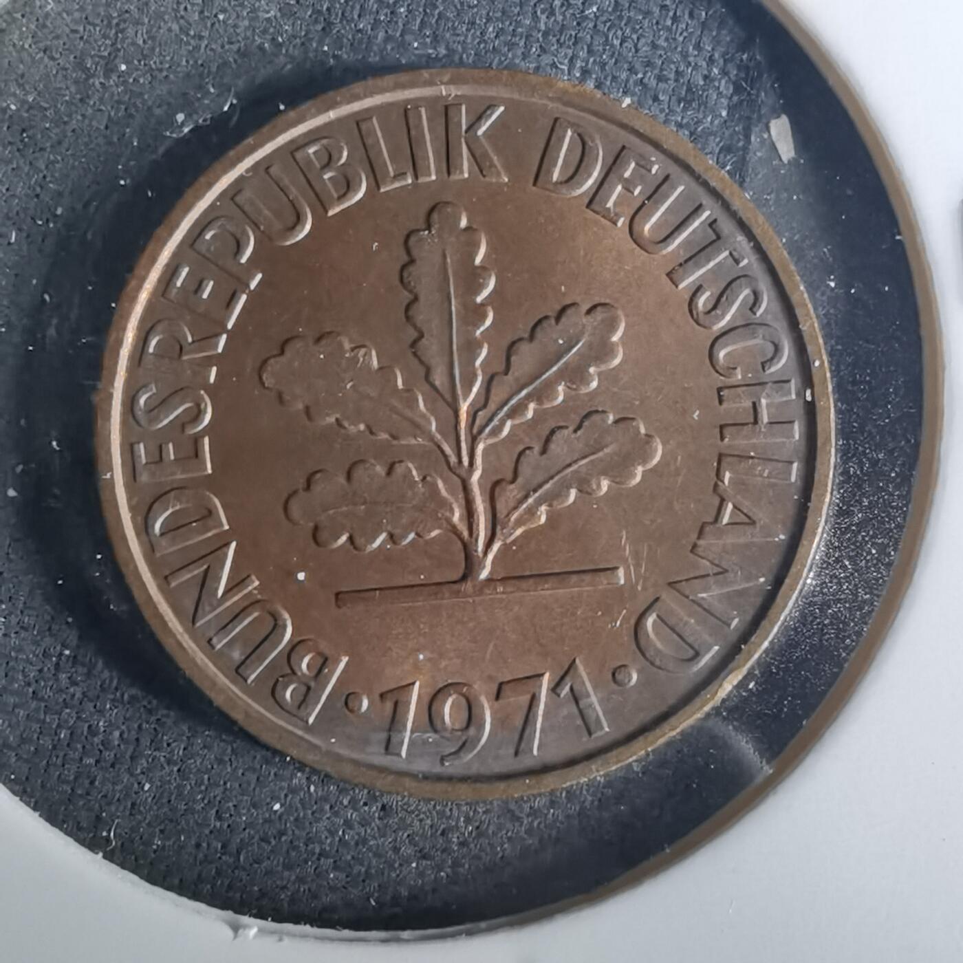 沼泽如烟--第1015场 德国1971年2芬尼