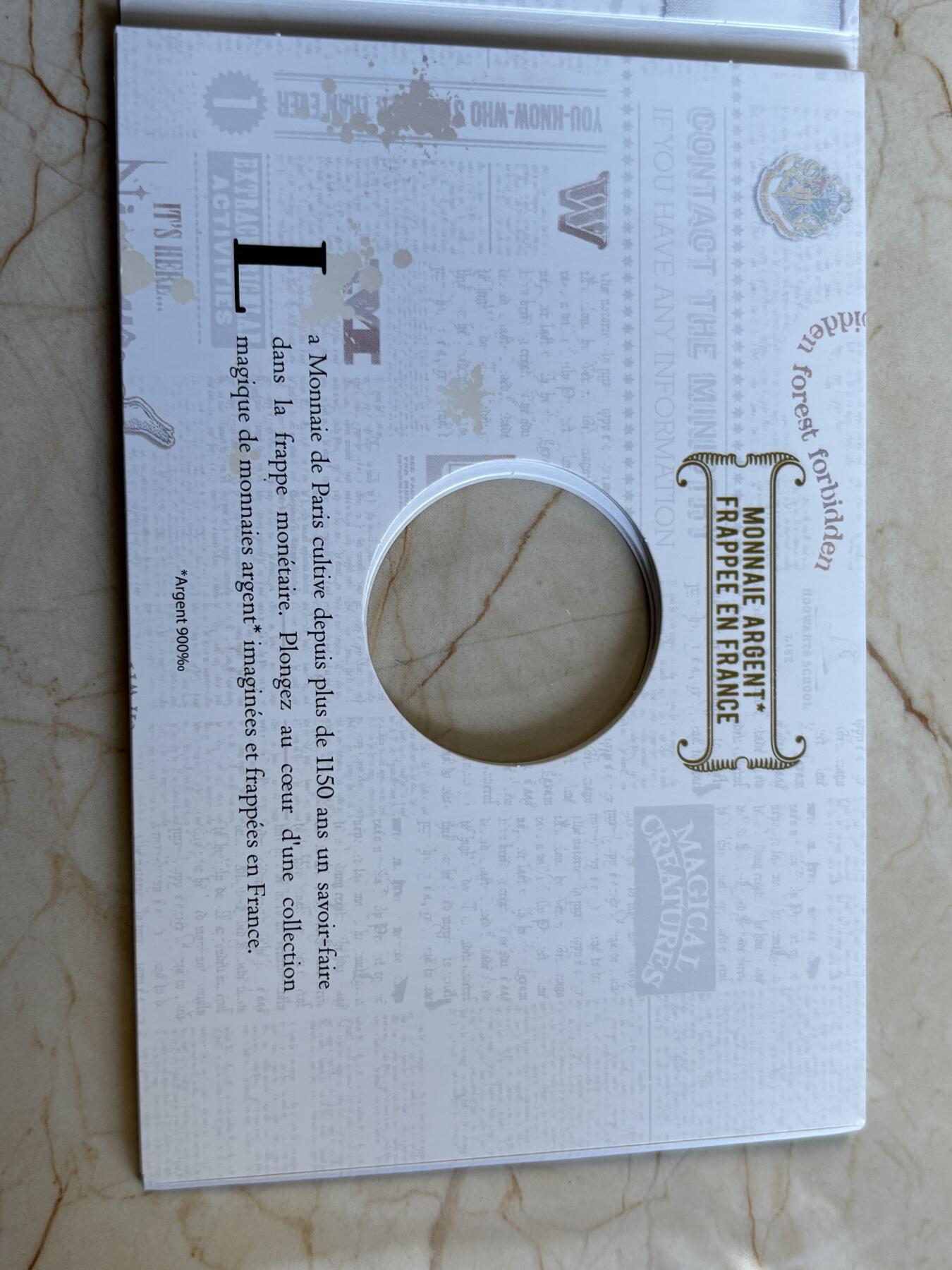 第193期拍卖 法国2021年哈利波特系列2组守护神鹿彩银币，900银，发行20000枚