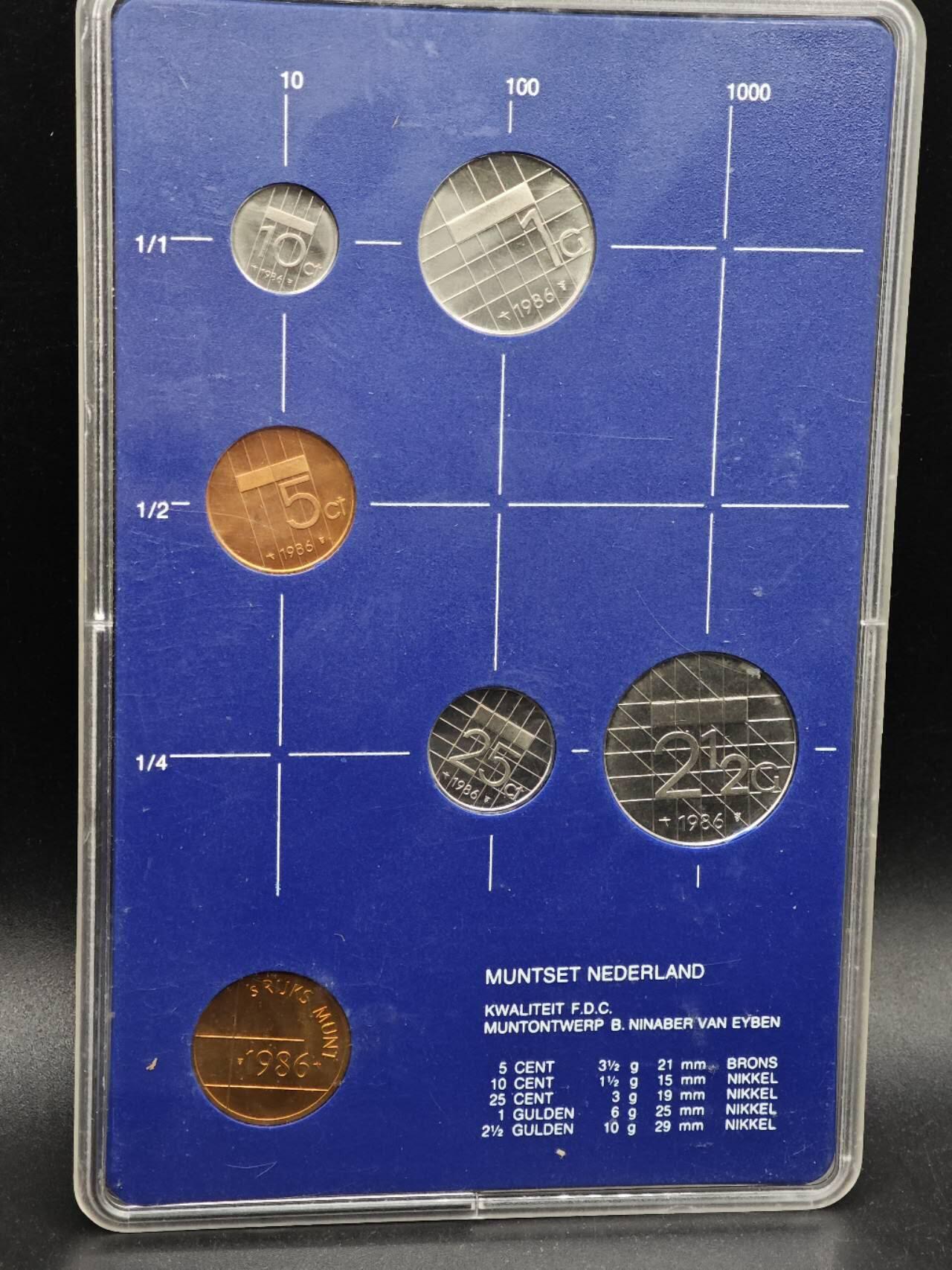 【淘币小摊】实时拍第八百七十九拍   银币套币场    每周一统一发货 荷兰1986年套币