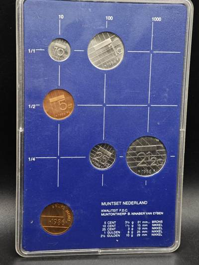 【淘币小摊】实时拍第八百七十九拍   银币套币场    每周一统一发货 - 荷兰1986年套币