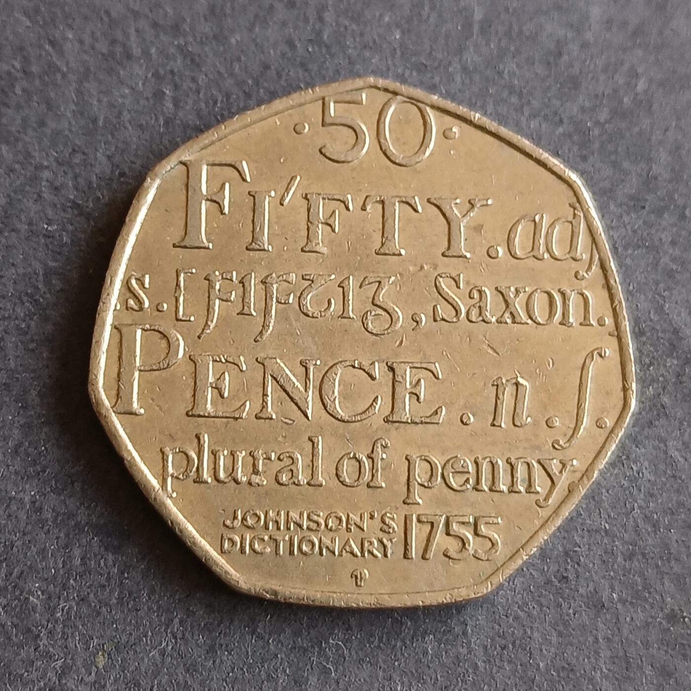 【游宝拍卖】丙午马年第9期 英国2005年50便士纪念币