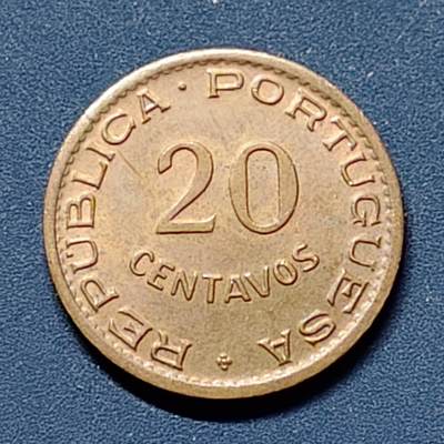 【全场包邮】纯粹捡漏拍510场 - 葡属莫桑比克1950年20分铜币