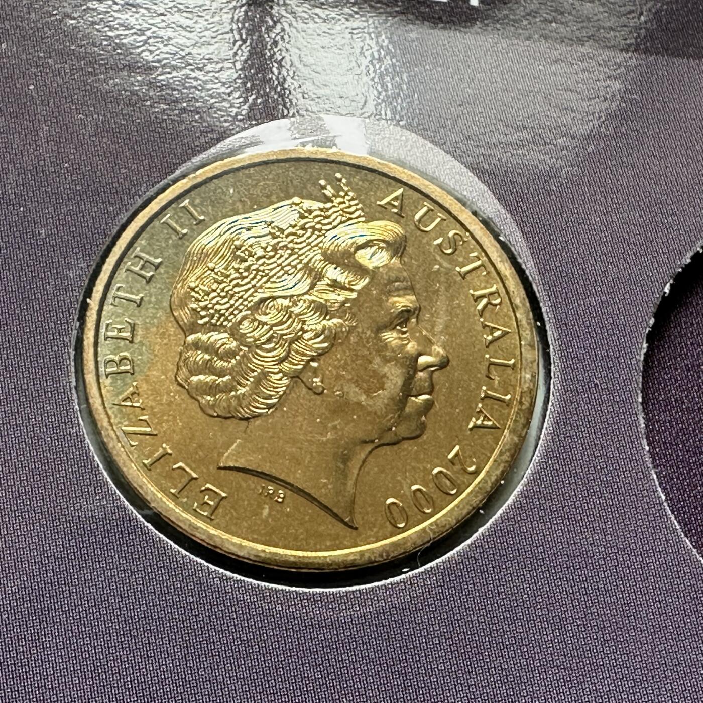 🌹外币初藏🌹🐯2026年第26场  各国纪念币专场 每周二四六晚8️⃣点 接代拍 澳大利亚 2000年 悉尼奥运会会标 1元纪念币 原装卡