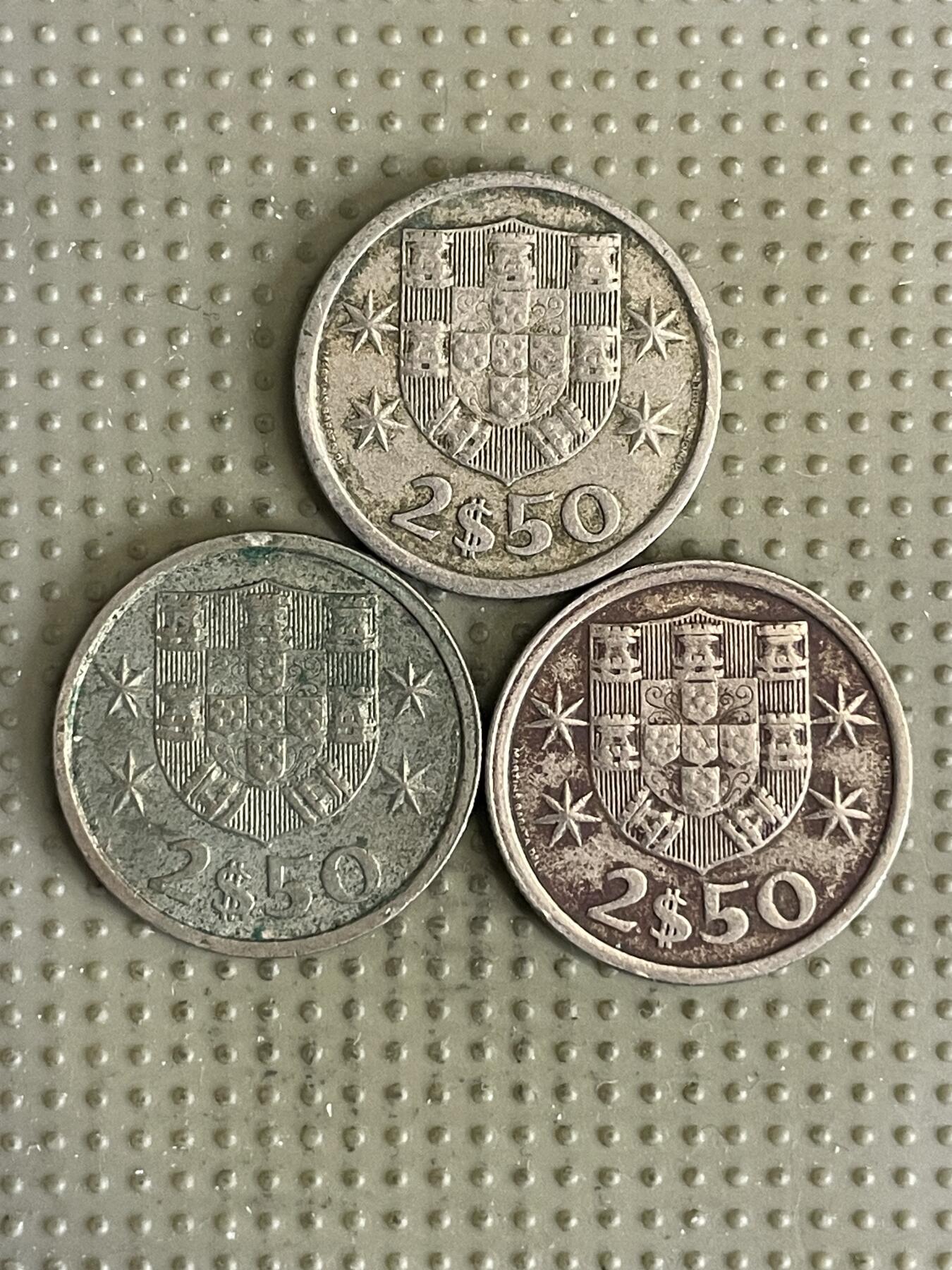 2026年第30场各国散币拍卖（总第180场） 葡萄牙2.5埃斯库多3枚