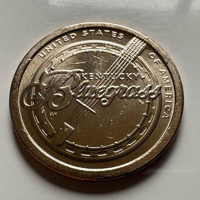 🌹外币初藏🌹🐯2026年第26场  各国纪念币专场 每周二四六晚8️⃣点 接代拍 - 美国 2022年 创新者系列肯塔基州主题 纪念蓝草音乐的文化传承与创新成就 1元纪念币