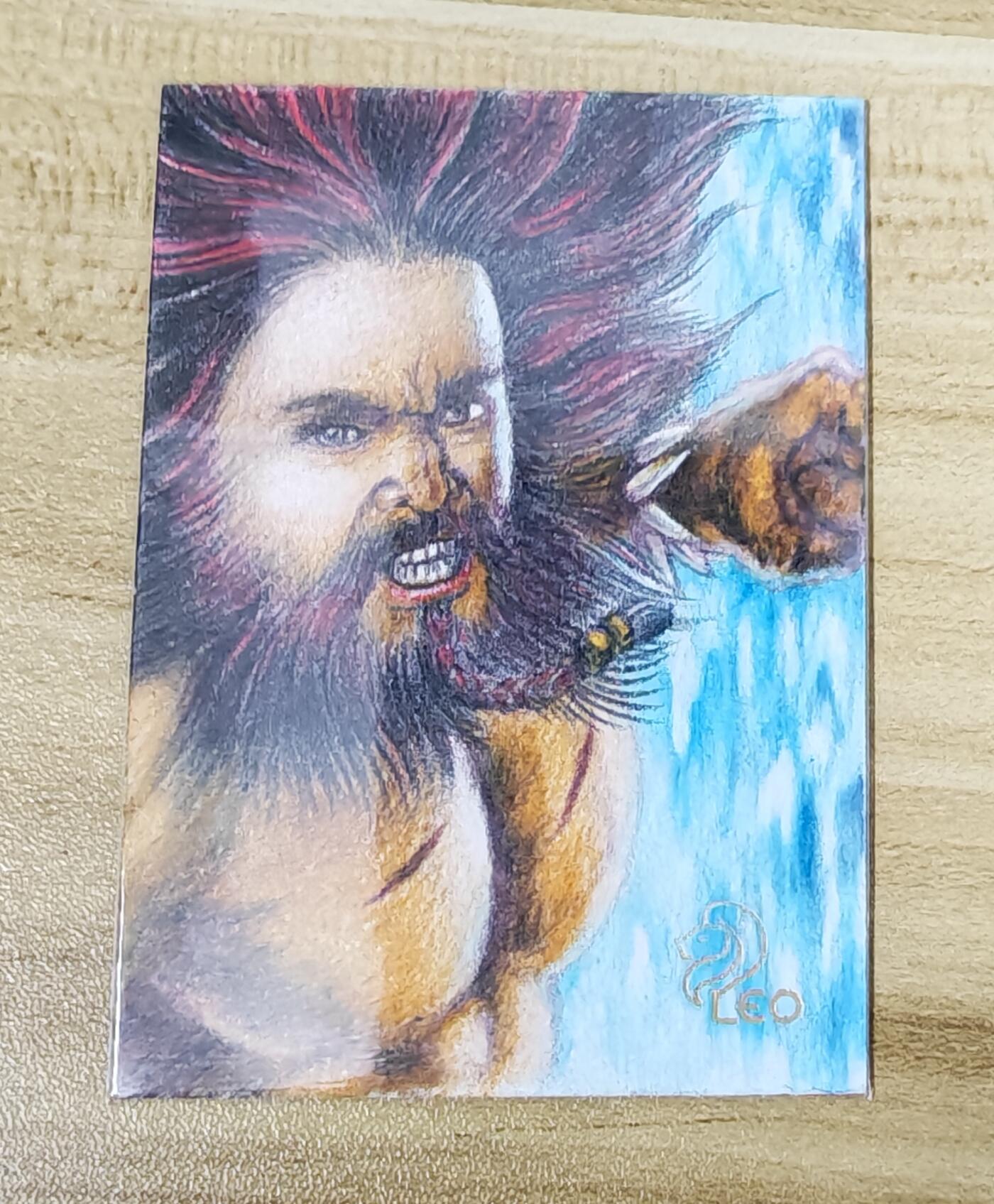 新人福利第一场（限时免佣寄、拍！！支持卡牌、盲盒各类潮玩） 魔神系列手绘共工