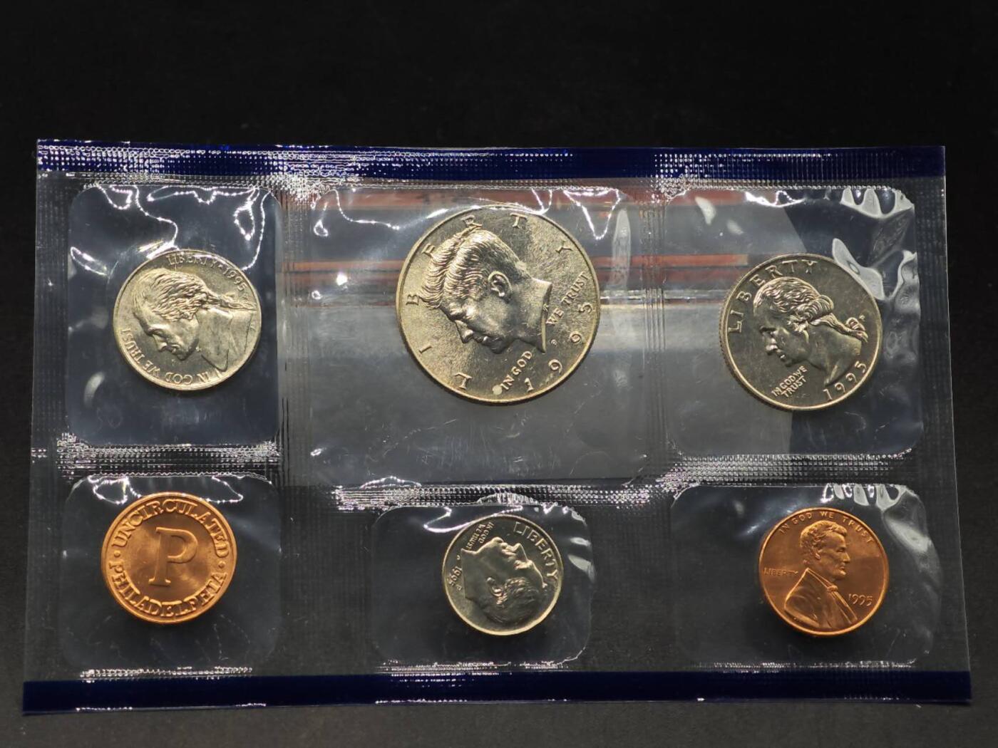 【淘币小摊】实时拍第八百七十九拍   银币套币场    每周一统一发货 美国1995年套币塑封