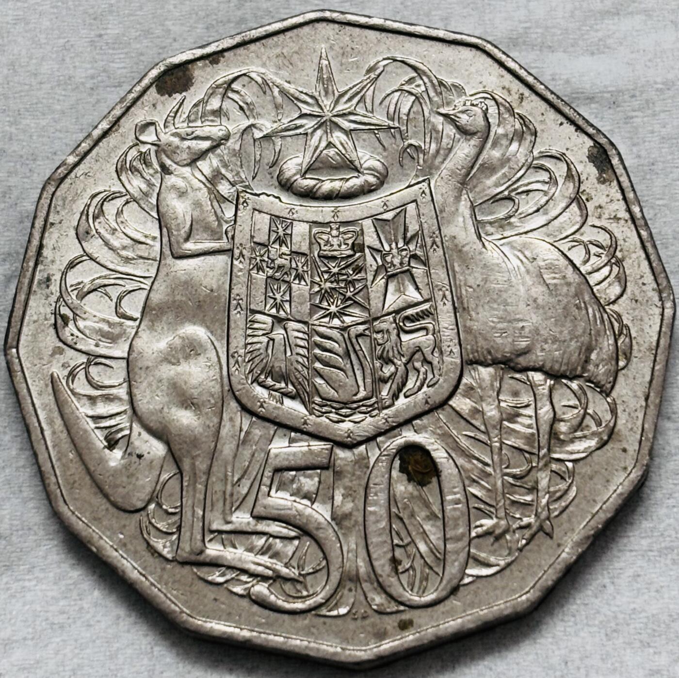 文馨钱币收藏第 296 场，长期接代拍业务 好品 1983 年澳大利亚 50 分