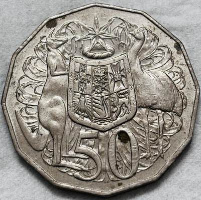 文馨钱币收藏第 296 场，长期接代拍业务 - 好品 1983 年澳大利亚 50 分