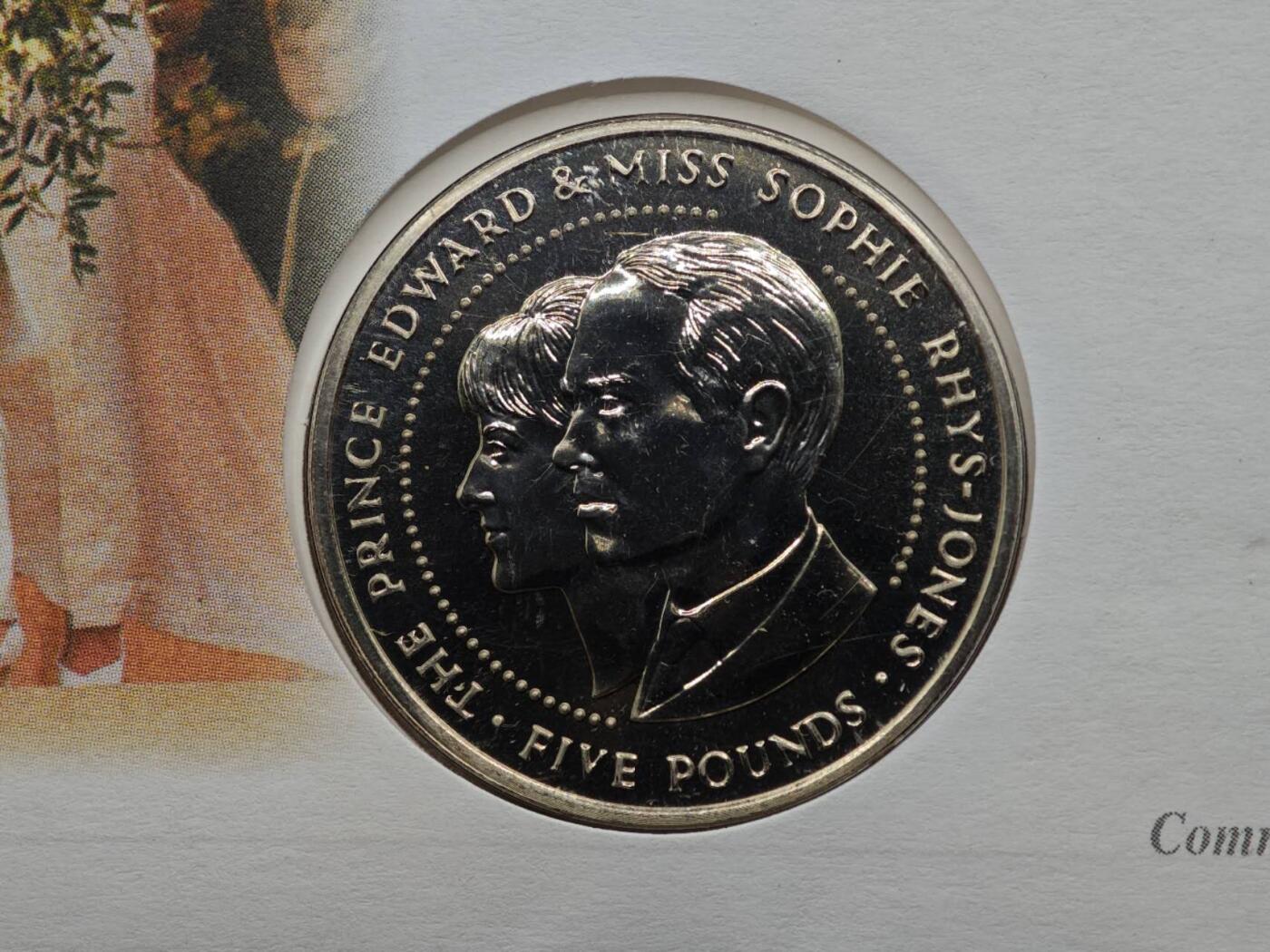  【淘币小摊】限时拍第八百七十八拍   克朗币邮币封场    每周一统一发货 根西2009年爱德华王子5镑纪念币邮币封