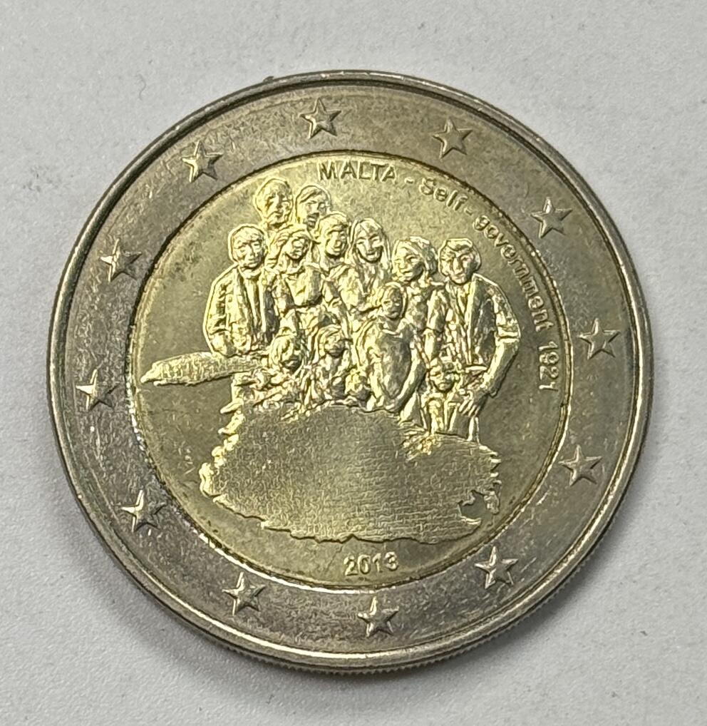 S&S Numismatic世界钱币-拍卖 第122期  马耳他2013年 脱英自治一佰周年 2欧元双色纪念币