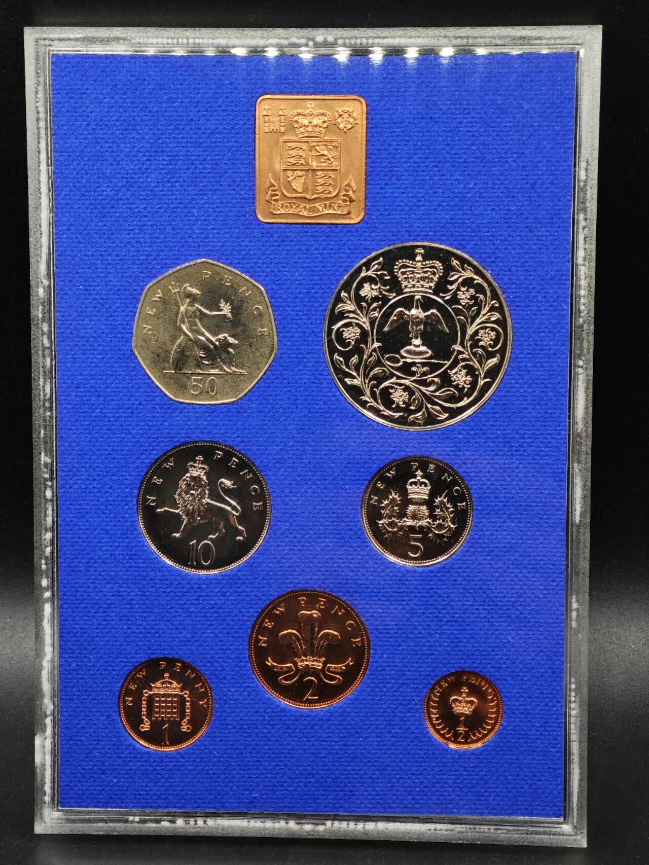 【淘币小摊】实时拍第八百七十九拍   银币套币场    每周一统一发货 英国1977年精制套币