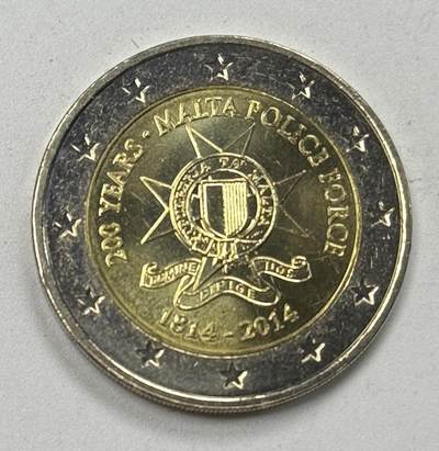 S&S Numismatic世界钱币-拍卖 第122期  - 马耳他2014年 马耳他警察部队200周年 2欧元双色纪念币