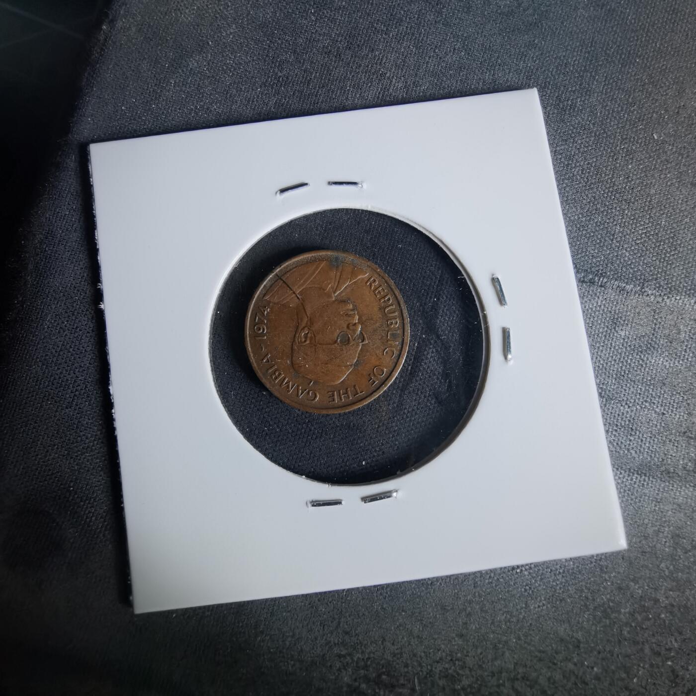 沼泽如烟--第1015场 冈比亚1974年一分FAO纪念币