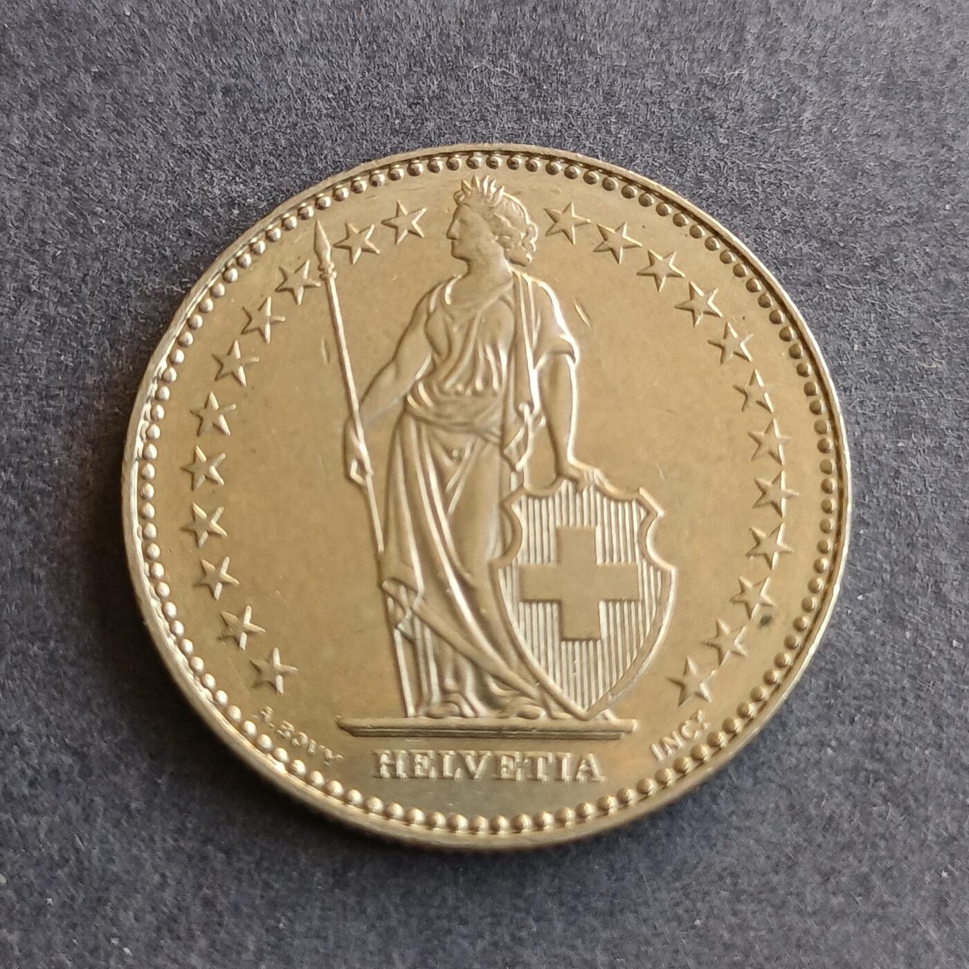 【游宝拍卖】丙午马年第9期 瑞士1992年2法郎