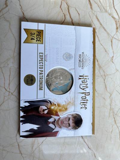 第193期拍卖 - 法国2021年哈利波特系列2组守护神鹿彩银币，900银，发行20000枚