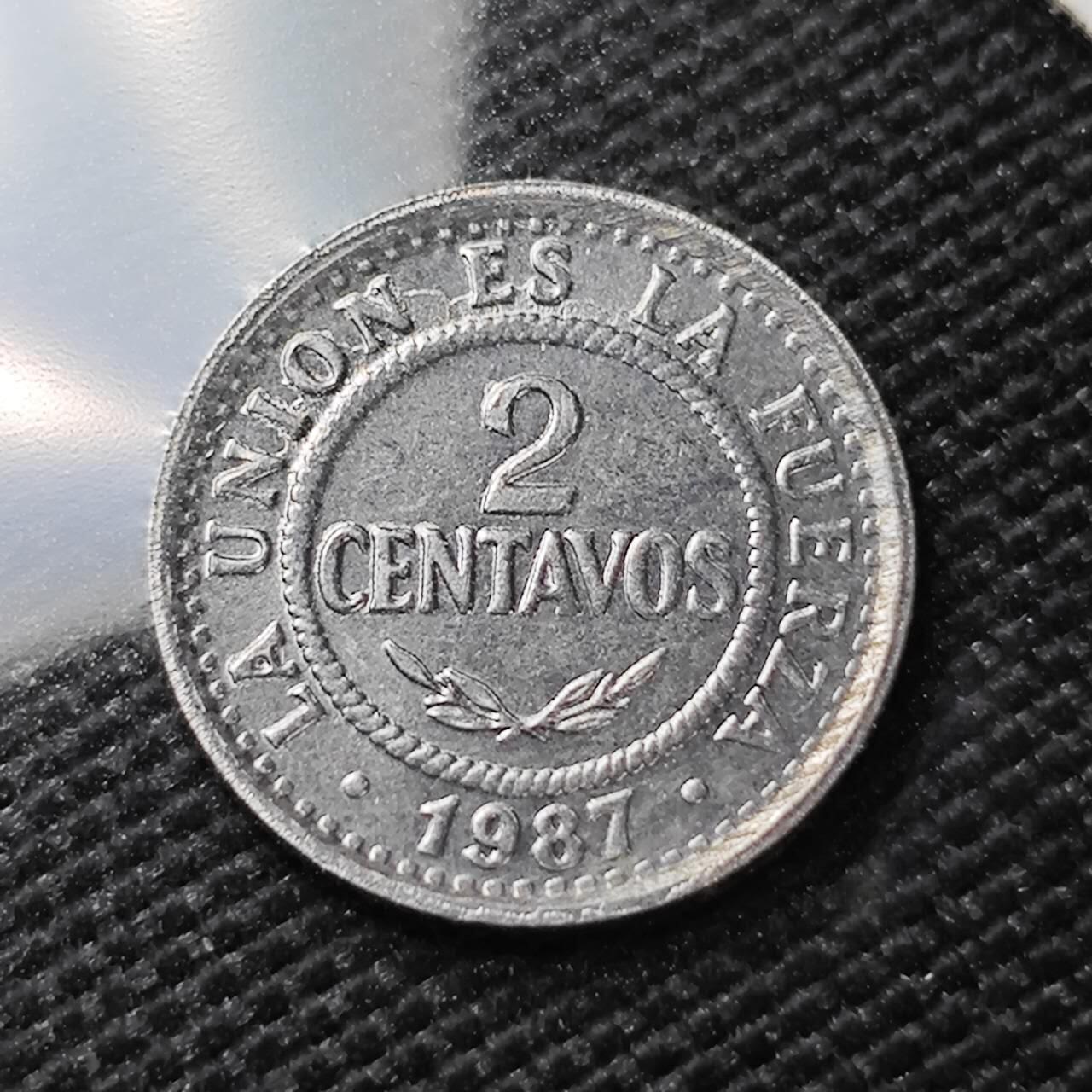 KK钱币收藏小铺   第404期 2月预留时间 周末发货  1987玻利维亚2分