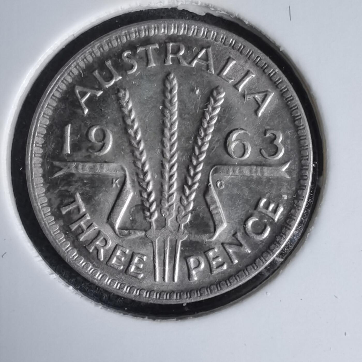 沼泽如烟--第1016场 澳大利亚1963年3便士银币