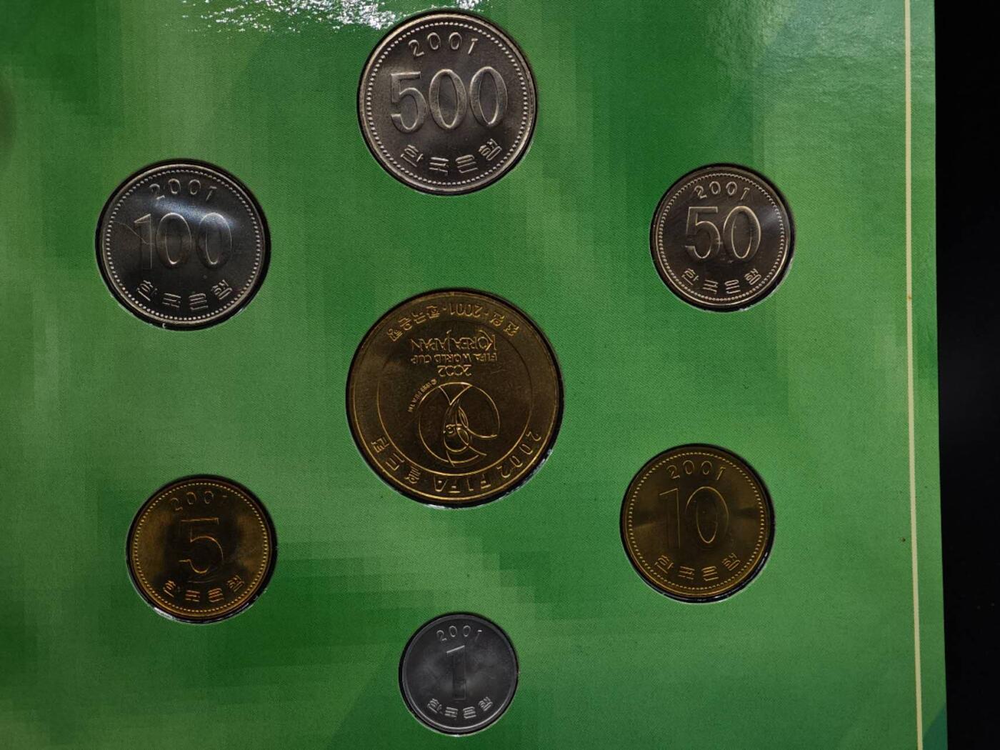 【淘币小摊】实时拍第八百七十九拍   银币套币场    每周一统一发货 韩国2002年日韩世界杯套币