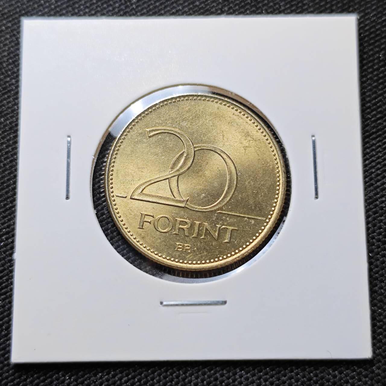 KK钱币收藏小铺   第404期 2月预留时间 周末发货  1995匈牙利20福林