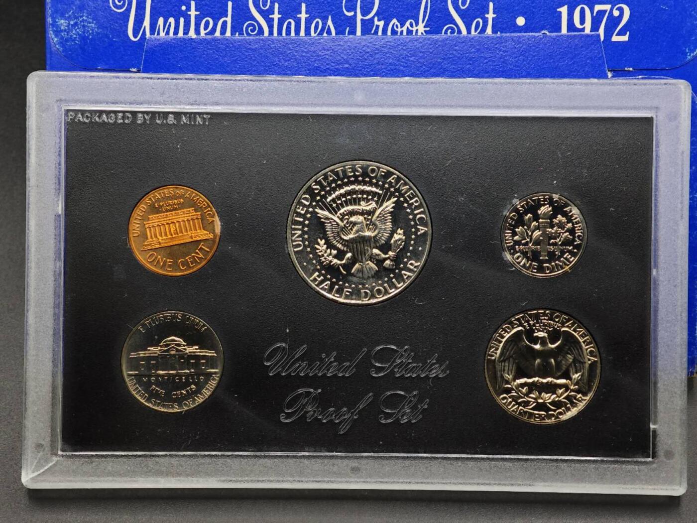 【淘币小摊】实时拍第八百七十九拍   银币套币场    每周一统一发货 美国1972年精制套币