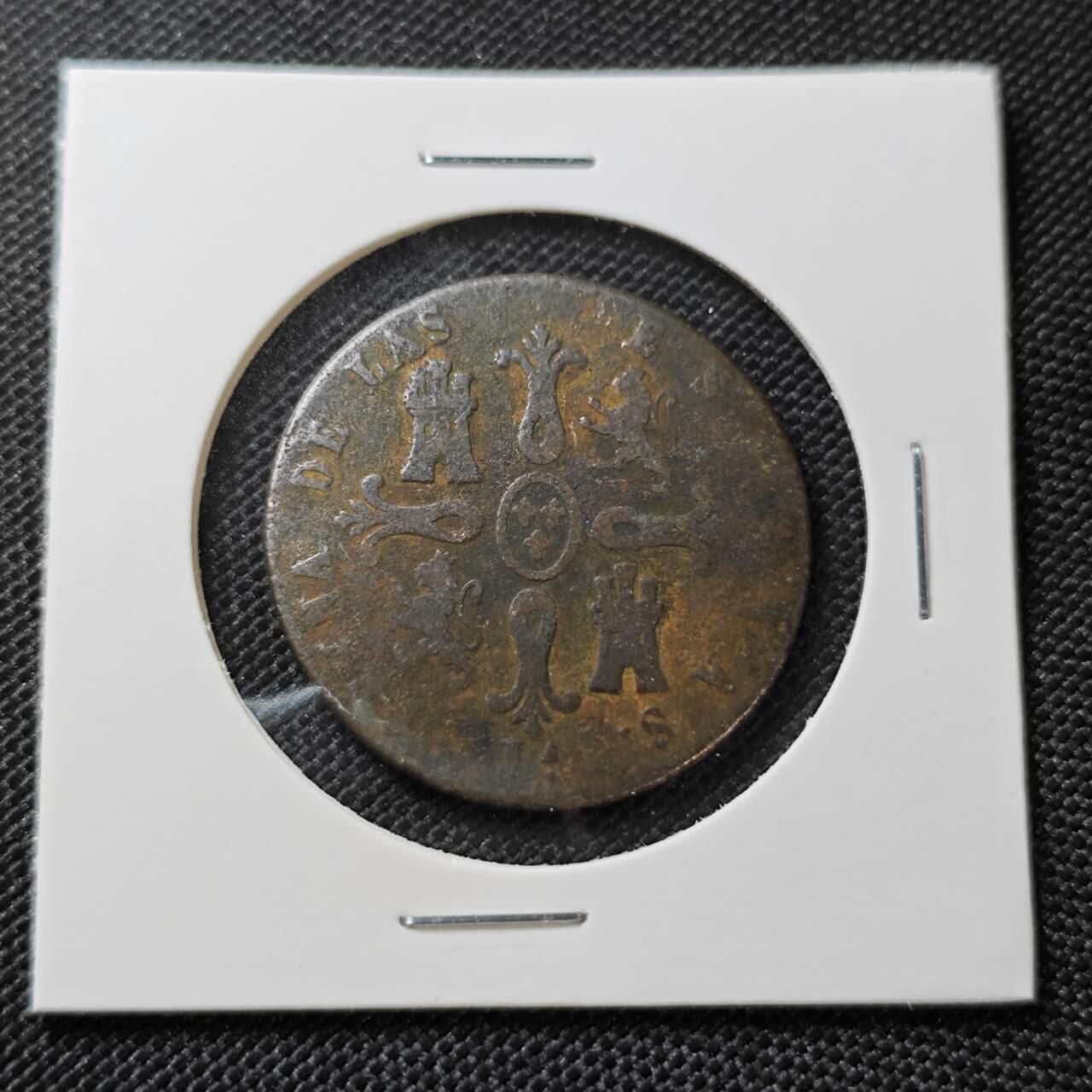 KK钱币收藏小铺   第404期 2月预留时间 周末发货  西班牙8M铜币