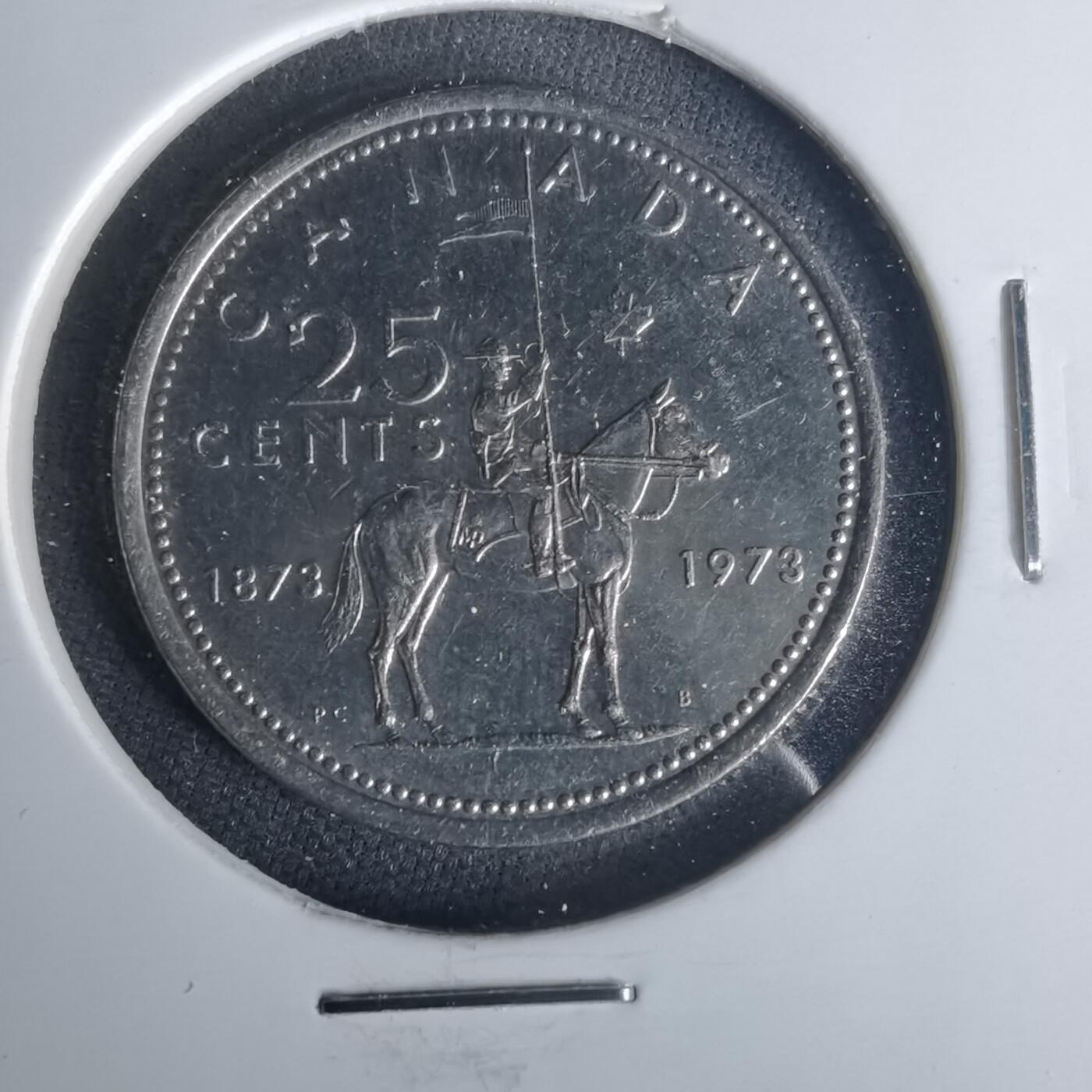 沼泽如烟--第1015场 加拿大1973年25分纪念币