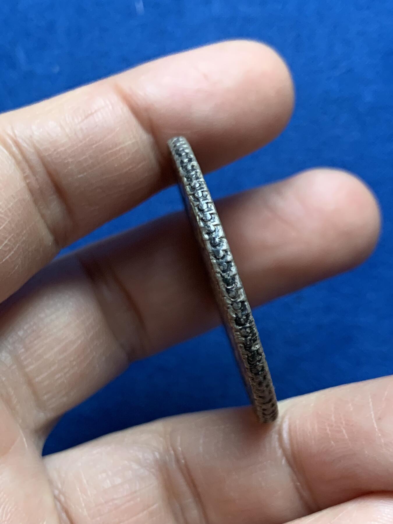 《竞宝斋》第468场 周日，周一 2场连拍 （全场包邮）欢迎送拍 真银假币 1883年 墨西哥花边鹰洋 8瑞尔 银币 包浆漂亮 26.86g