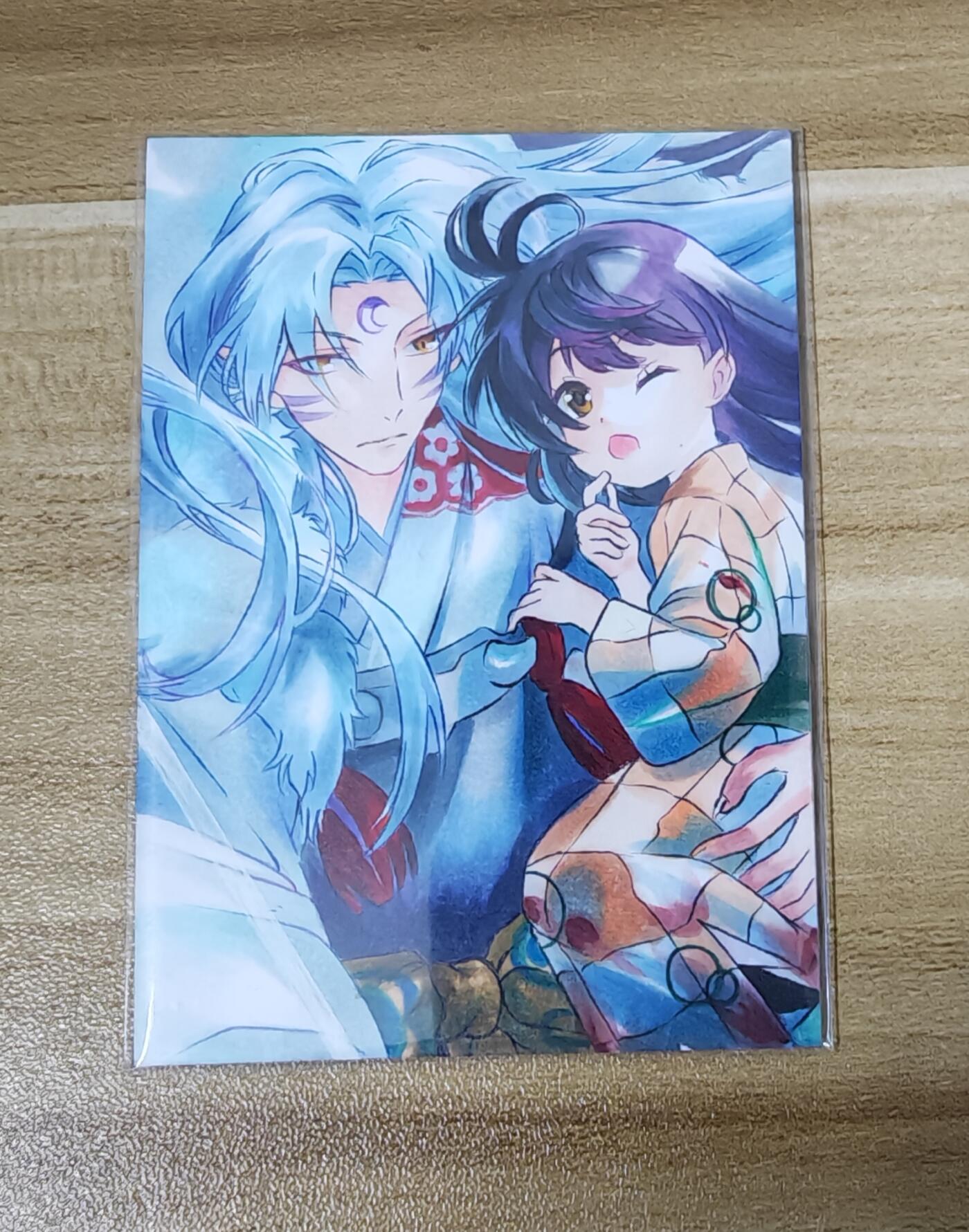 新人福利第一场（限时免佣寄、拍！！支持卡牌、盲盒各类潮玩） 动漫手绘犬夜叉杀生丸&玲