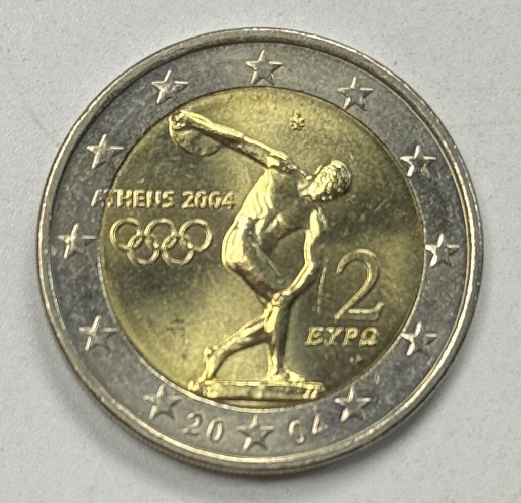 S&S Numismatic世界钱币-拍卖 第122期  获奖币*希腊2004年 雅典奥运会 2欧元双色纪念币