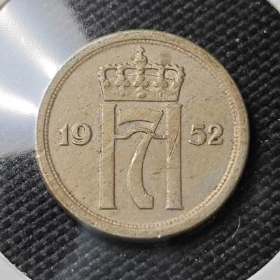 KK钱币收藏小铺   第404期 2月预留时间 周末发货 -  1952挪威25欧尔
