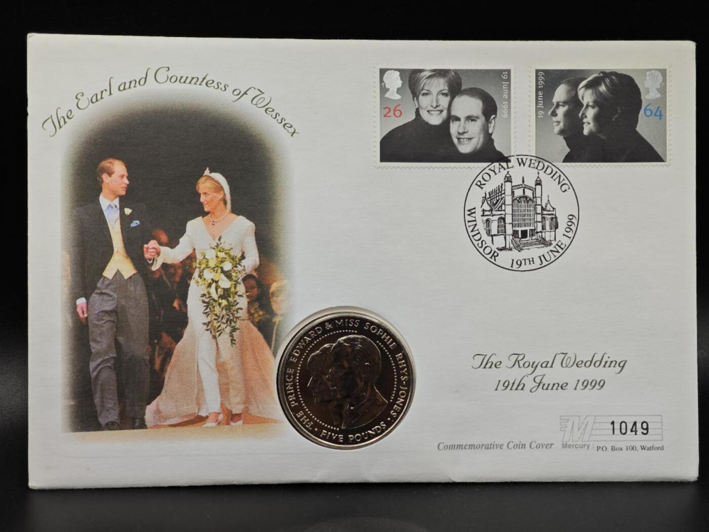  【淘币小摊】限时拍第八百七十八拍   克朗币邮币封场    每周一统一发货 根西2009年爱德华王子5镑纪念币邮币封