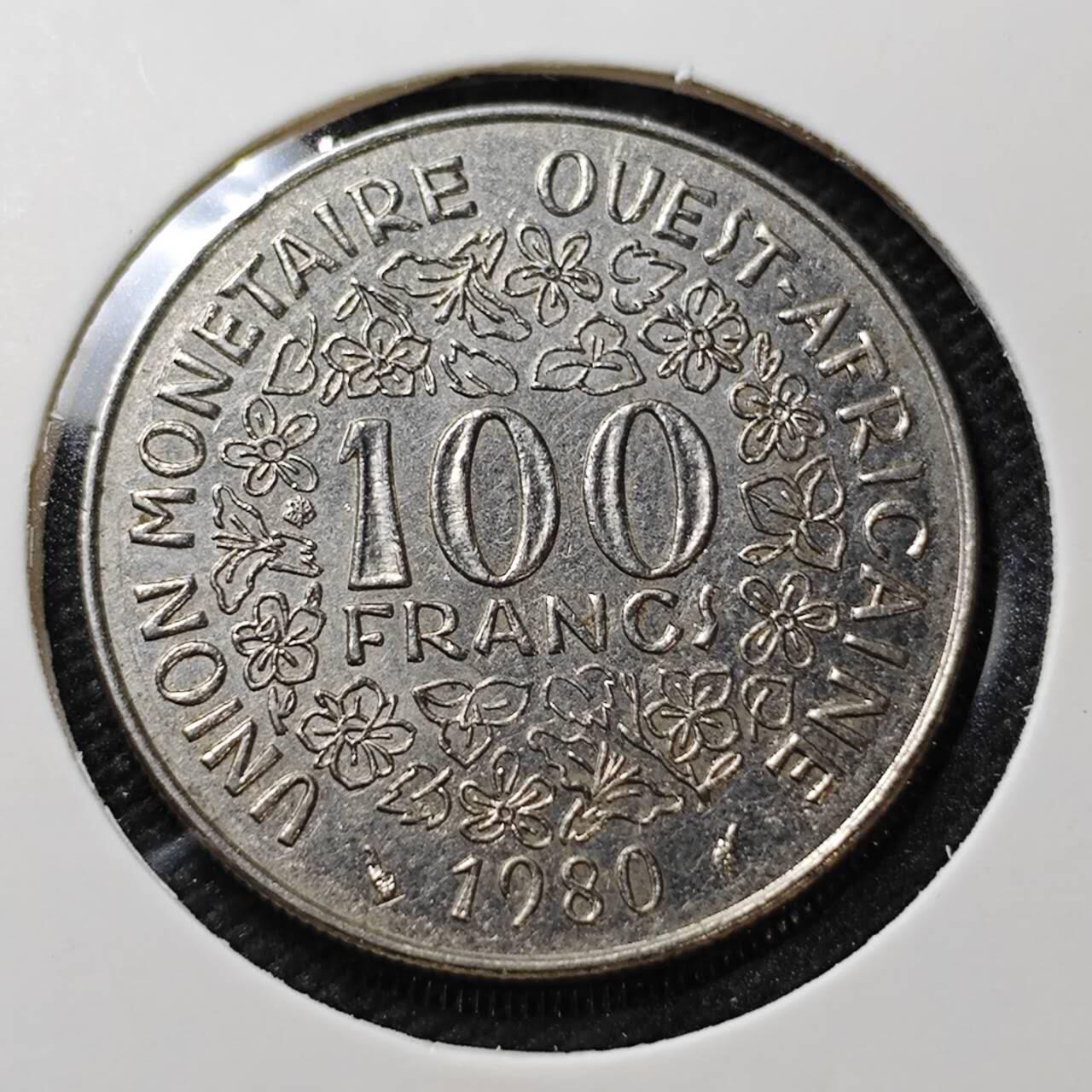 KK钱币收藏小铺   第404期 2月预留时间 周末发货  西非100法郎