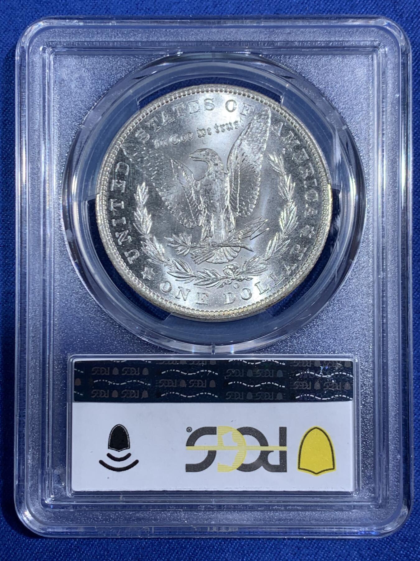 《竞宝斋》第468场 周日，周一 2场连拍 （全场包邮）欢迎送拍 PCGS MS64 美国1902年O版摩根1美元银币