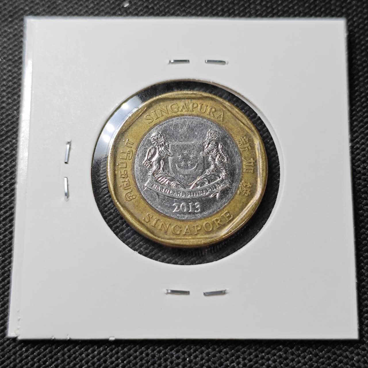 KK钱币收藏小铺   第404期 2月预留时间 周末发货  新加坡1元