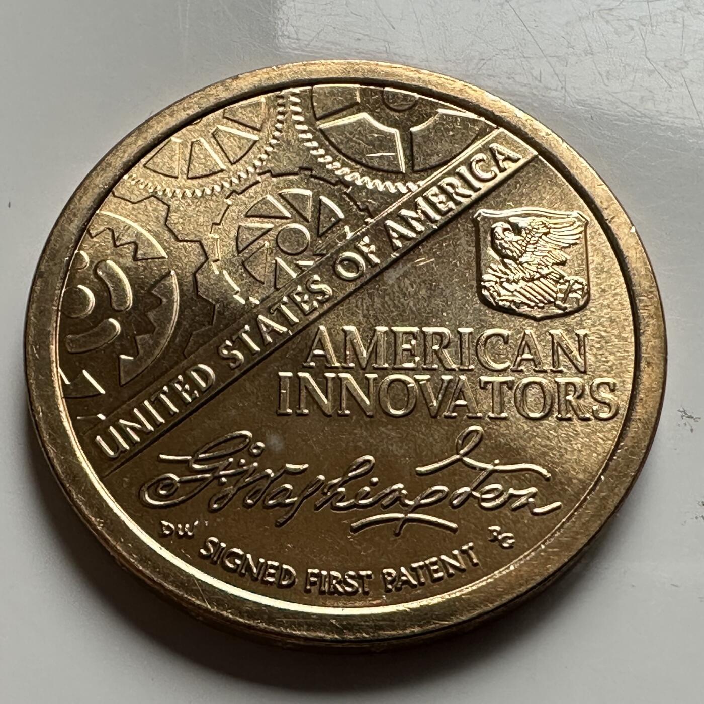 🌹外币初藏🌹🐯2026年第26场  各国纪念币专场 每周二四六晚8️⃣点 接代拍 美国2018年创新者系列首枚，纪念首位专利持有者塞缪尔·霍普金斯