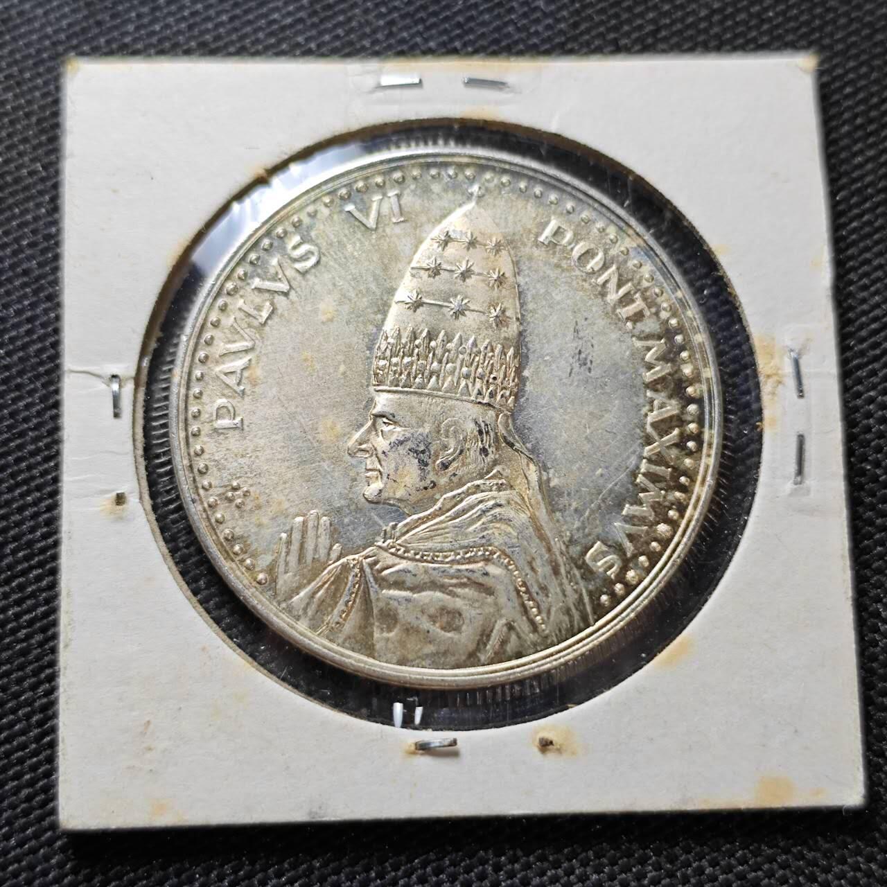 KK钱币收藏小铺   第404期 2月预留时间 周末发货  梵蒂冈镀银章