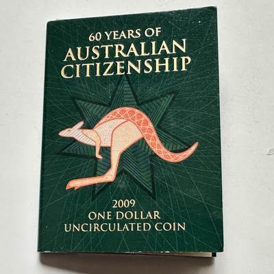 🌹外币初藏🌹🐯2026年第26场  各国纪念币专场 每周二四六晚8️⃣点 接代拍 - 澳大利亚 1999年 澳大利亚公民权60周年 C厂版 1元纪念币 原装卡 堪培拉造币厂