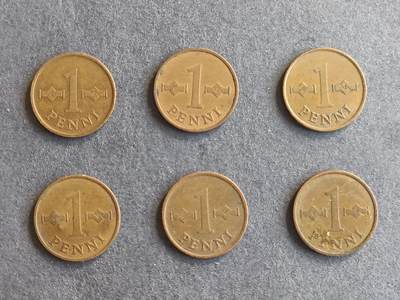 【游宝拍卖】丙午马年第9期 - 芬兰1963年 6枚