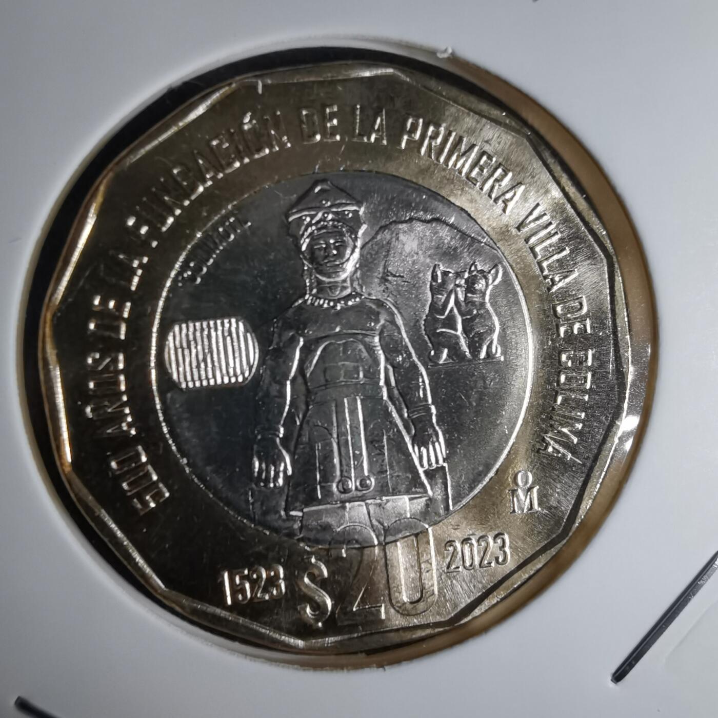 沼泽如烟--第1016场 墨西哥2023年20比索纪念币