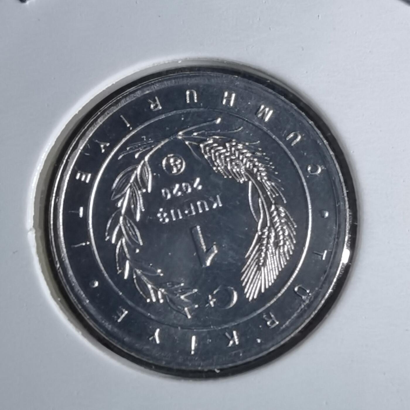 沼泽如烟--第1016场 土耳其2020年1库鲁小鸟系列纪念币 