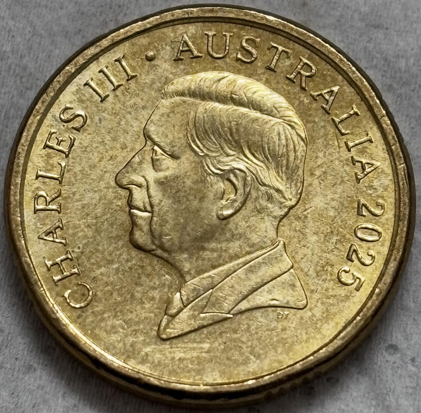文馨钱币收藏第 296 场，长期接代拍业务 原光品相 2025 年澳大利亚 2 元，查尔斯头像少见