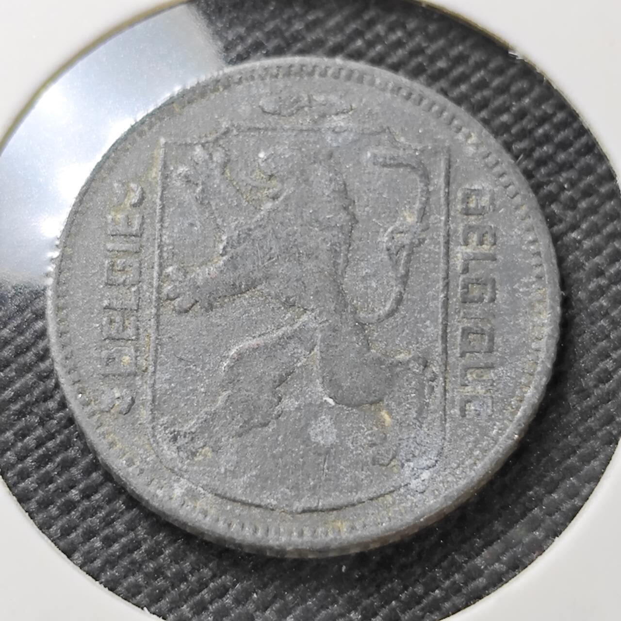 KK钱币收藏小铺   第404期 2月预留时间 周末发货  1945比利时1法郎